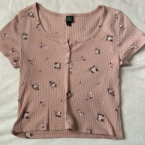 Wild Fable pink cute crop top